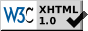 Valid XHTML 1.0